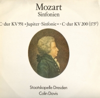 Mozart W. A. Sinfonie C-dur KV 551 "Jupiter-Sinfonie". Sinfonie C-dur KV 200 (173e)