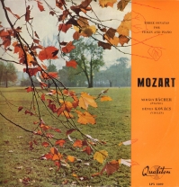 Mozart W. A. Three sonatas for violin and  piano